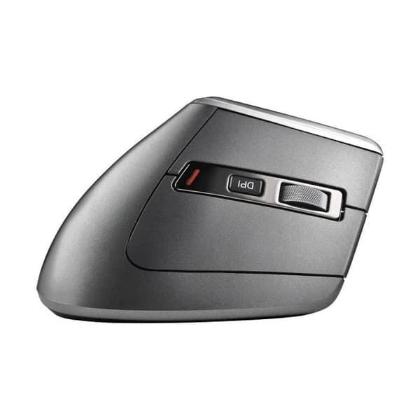 NGS EVO KARMA - Trådlös ergonomisk mus, uppladdningsbar, tysta knappar och hjul, justerbar optisk sensor 800-1200-1600-3200