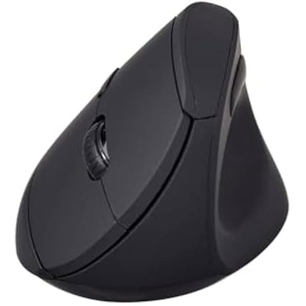 Vertikal ergonomisk mus - V7 - Bluetooth - Konkavt tumstöd - 6 knappar - 800, 1200 och 1600 DPI Svart