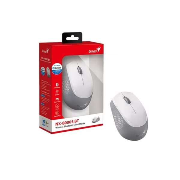 Mouse Genius Nx-8000s Trådlös och Bluetooth Vit