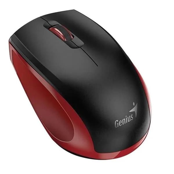 Mus Maus Genius Trådlös Nx 8006S Blåöga Röd Svart, Röd