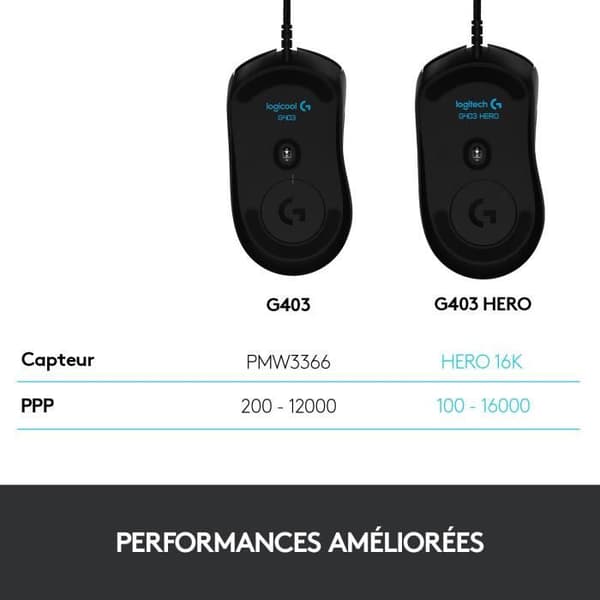 LOGITECH G - G403 HERO spelmus