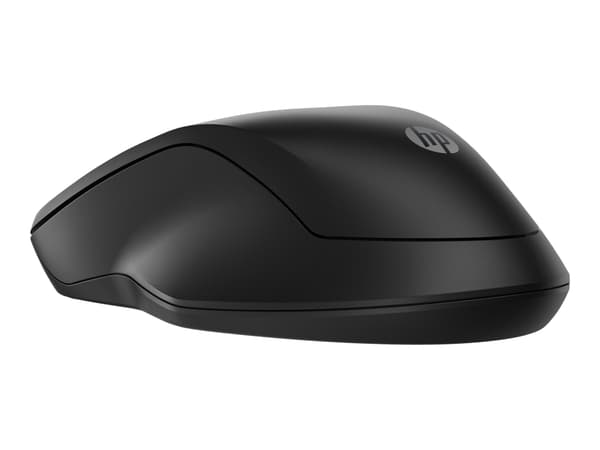 HP 255 - Mus - 3 knappar - trådlös - 2.4 GHz, Bluetooth - trådlös USB-mottagare - svart
