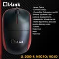 Miniatyrbild 2 av 2: Optisk mus - L-LINK - ll-2080-r - USB - Svart och röd - För höger- och vänsterhänta