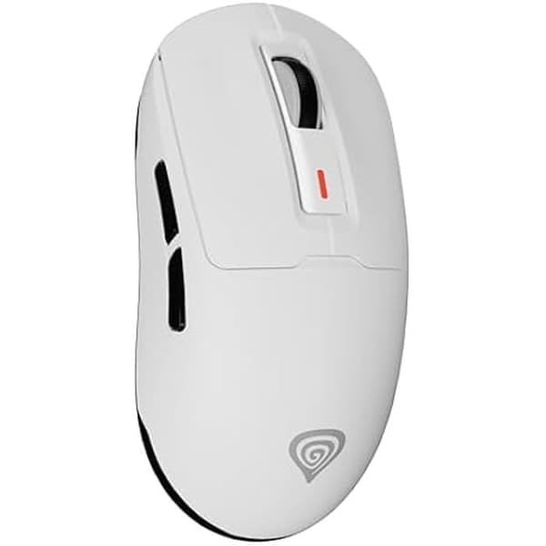 Spelmus - GENESIS - Zircon 660 - Optisk 12000 DPI - RF trådlös + Bluetooth - 6 knappar Vit