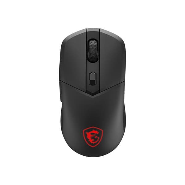 Gamingmus - MSI - Versa 300 Elite Wireless - 26000 DPI - 200 timmars spelande - Mystic Light RGB-belysning Svart