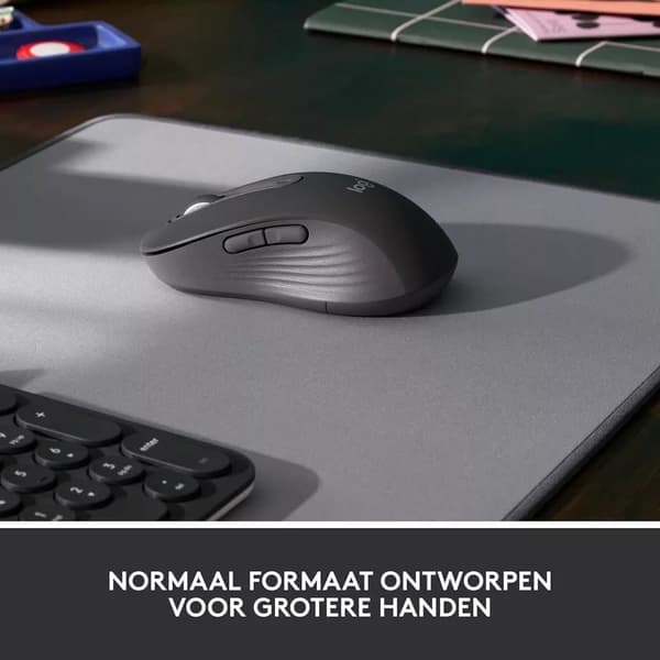 Logitech Signature M650L trådløs mus i fuld størrelse, sort