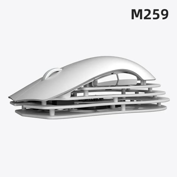 AJAZZ M259 Trådløs Mus, Tri-mode Forbindelse, Høj Præcision 26K DPI,M259 White