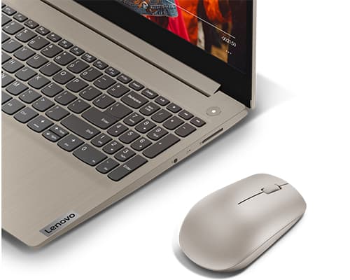 Lenovo 530, Ambidekstriøs, Optisk, RF kabel-fri, 1200 DPI, Almond, Beige