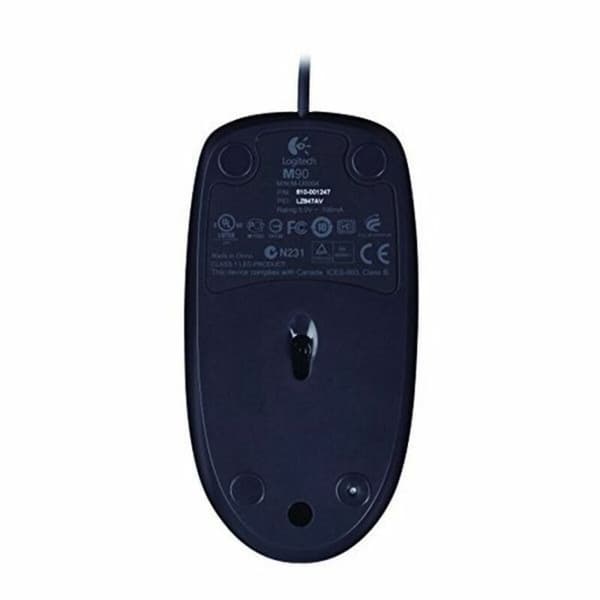Optisk Mus Logitech LGT-M90 USB Svart Grå