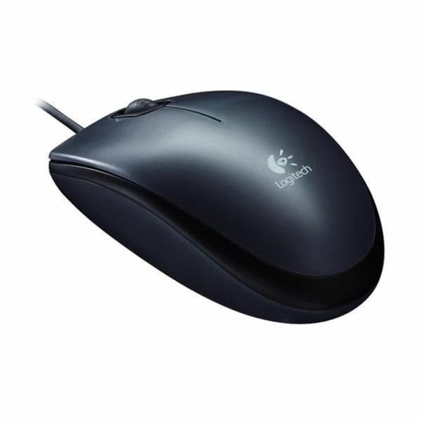 Optisk Mus Logitech LGT-M90 USB Svart Grå