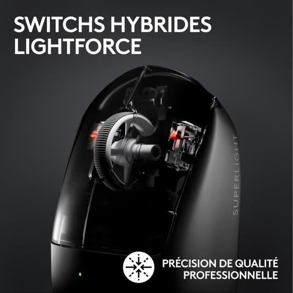 Logitech G PRO X SUPERLIGHT 2 LIGHTSPEED trådlös spelmus, lätt - Vit