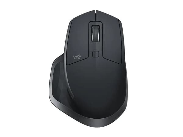 Logitech MX Master 2S - Mus - laser - 7 knapper - trådløs - 2.4 GHz, Bluetooth - USB Logitech Unifying-mottaker - grafitt
