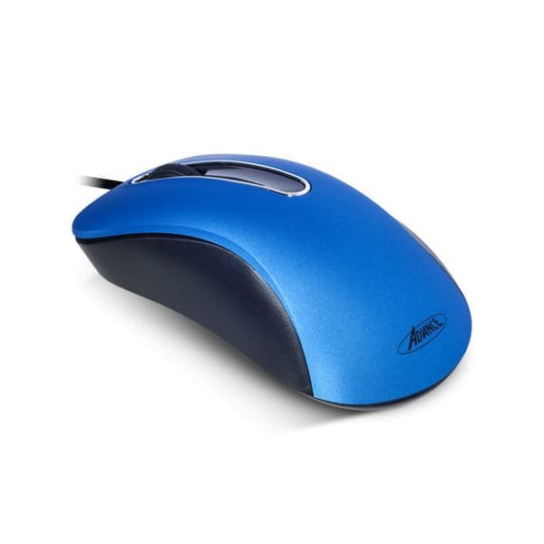 Shape 3D Mouse S-3D-BL - ADVANCE - Kabelansluten - Optisk - 3 knappar - 1000 DPI - Blå Blå