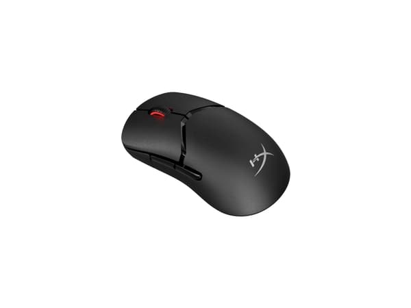 HyperX Pulsefire Saga Pro trådlös gaming-mus (svart), Ambidextrous, Optisk, RF Wireless + Bluetooth + USB Type-C, 3200 DPI, Svart