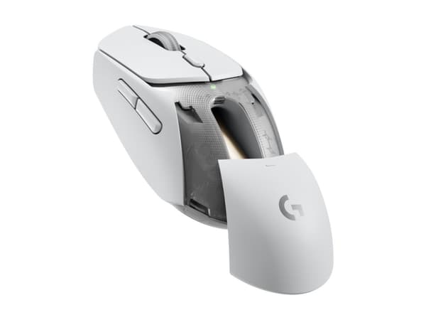 Logitech G G309 - Mus - gaming - optisk - 6 knappar - trådlös - 2.4 GHz, Bluetooth - USB Logitech LIGHTSPEED-mottagare - vit