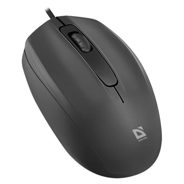 MOUSE DEFENDER ALPHA MB-507 OPTICAL 1000dpi 3P SORT STILLE KLIK