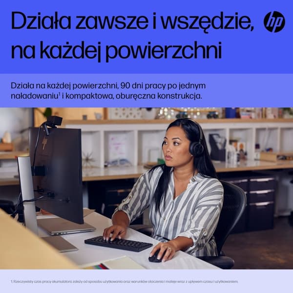HP 715 uppladdningsbar mus för flera enheter