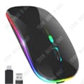 Miniatyrbild 1 av 4: TD® Trådlös Bluetooth-mus 2.4G Bluetooth Dual Mode Uppladdningsbar Mus Silent Light Dator Laptop Kontorsspelmus