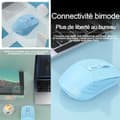 Miniatyrbild 4 av 4: INN Trådlös mus 2,4g bluetooth 5,2 800-1200-1600 dpi en ergonomisk form i handflatan uppladdningsbar trådlös mus bl