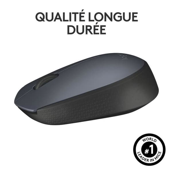 Mus - Trådlös - Logitech - M170 - Ambidextrous - Grå