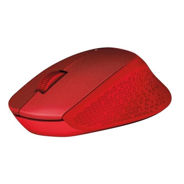 LOGITECH M330 Silent Plus Silent Mouse - Trådlös - Röd