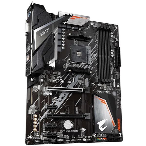 Moderkort - Gigabyte - A520 Aorus Elite - Socket AM4 - Trådad - Svart