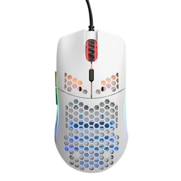 Glorious PC Gaming Race Model O Gaming Mouse - Svart - Pixart 3360 Gaming Sensor - RGB LED-bakgrundsbelysning Vit