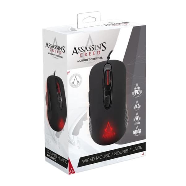 Assassin's Creed - Trådbunden Gaming Mus 3600 DPI - Svart
