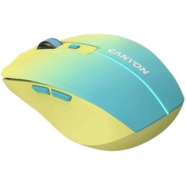 Trådlös Uppladdningsbar Mus - CANYON - MW-44 - Bluetooth 5.0 - Flerfärgad Bakgrundsbelysning - 1600 DPI