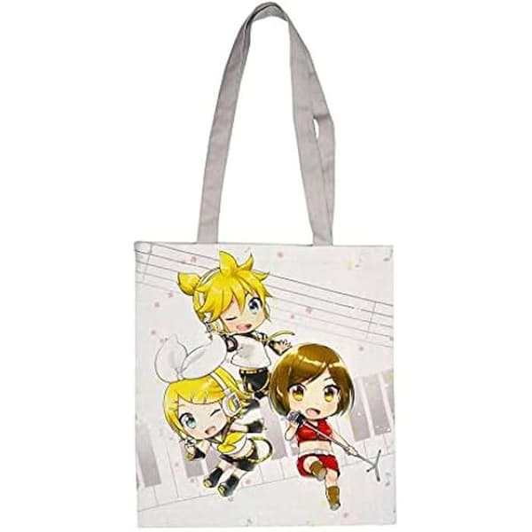 Shoppingväska - HATSUNE MIKU - Chibi Piapro-karaktärer - Rosa färg - Unik design - Praktisk att använda