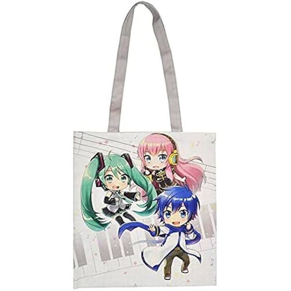 Shoppingväska - HATSUNE MIKU - Chibi Piapro-karaktärer - Rosa färg - Unik design - Praktisk att använda