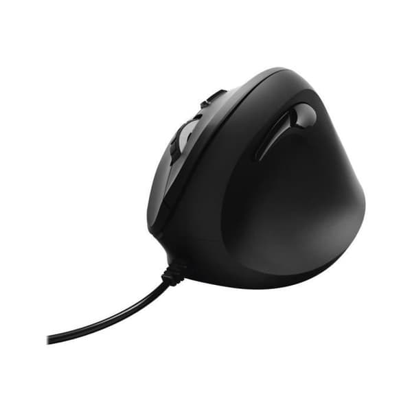 HAMA vertikal ergonomisk mus - 6 knappar - trådbunden - svart