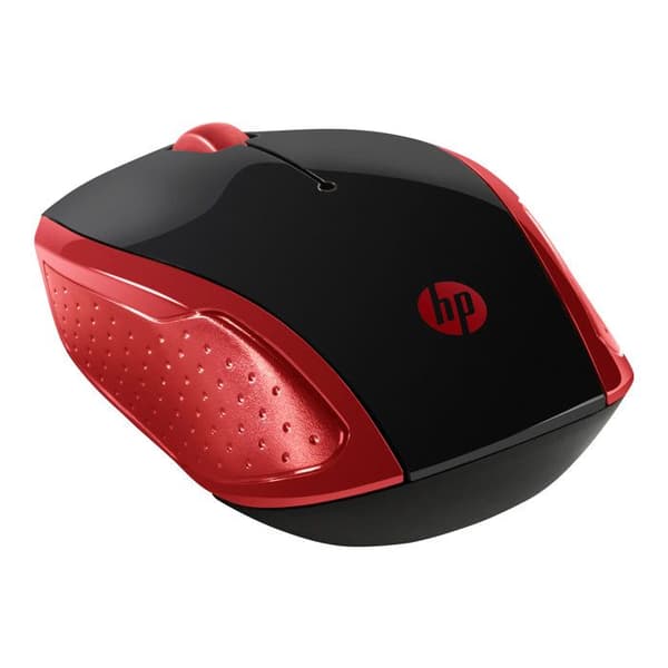 HP 200 2HU82AA trådlös mus - Röd Svart, Röd