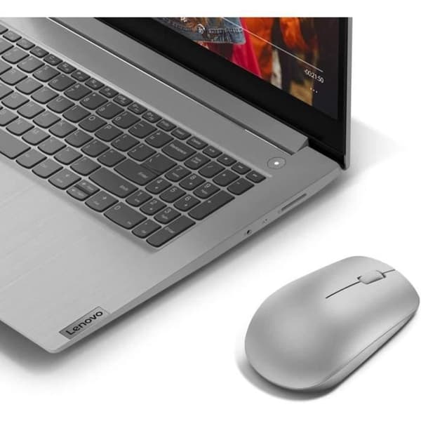 LENOVO - USB trådlös mus 530 - 1200 DPI - Ambidextrous - AA-batteri - 65g - Platinagrå
