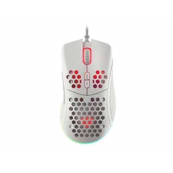 Genesis Krypton 555 mus med kabel och optisk sensor Vit