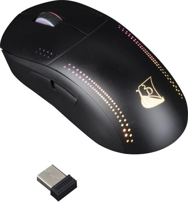Gamingmus - Drakkar - Asgar - Trådlös - Lätt - RGB LED-belysning