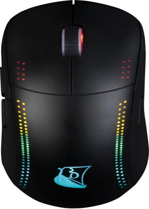 Gamingmus - Drakkar - Asgar - Trådlös - Lätt - RGB LED-belysning