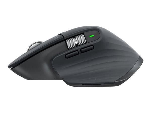 Mus - Logitech - MX Master 3S - Bluetooth - Ergonomisk - 7 knappar - Grafit