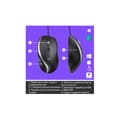 Miniatyrbild 5 av 6: Trådad mus - Logitech - M500s - Ultra-snabb rullning - 7 anpassningsbara knappar - Grå