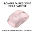 Miniatyrbild 4 av 6: Mus - Trådlös - Logitech - M240 TYST - Rosa
