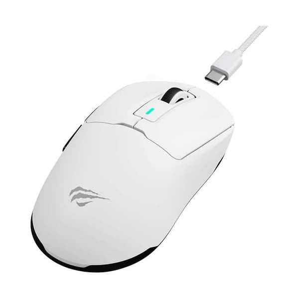 Havit MS969WB spelmus (vit och svart)