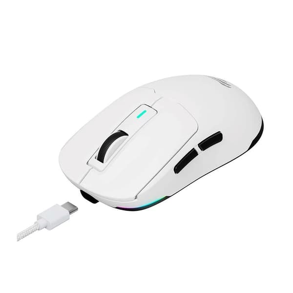 Havit MS969WB spelmus (vit och svart)