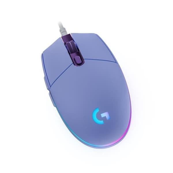 Spelmus - Trådbunden - LOGITECH G - G203 - LIGHTSYNC - RGB - USB - Lilac lila