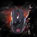 Miniatyrbild 2 av 4: TD® vertikal usb trådbunden optisk mus ergonomisk logitech gaming PC laptop högupplöst spårningstråd färg svart