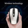 Miniatyrbild 3 av 4: TD® Optisk trådlös Bluetooth Gamer Mouse Fotoelektrisk Tyst Ergonomisk grå kontorsspelmus med batterier