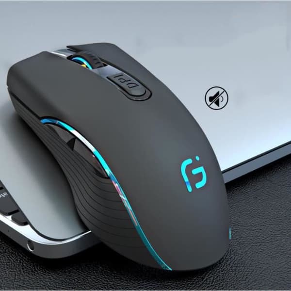 TD®Trådlös Bluetooth-mus Laddning Bärbar Dual Mode Tyst Tyst Speldator