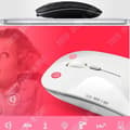 Miniatyrbild 3 av 4: Trådlös mus - TD® - Ultratunn - 2400 dpi - Plug and Play - Tyst