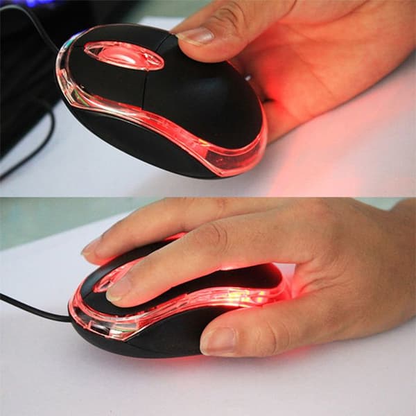 TD® trådbunden 3D-hjul USB optisk rullmus / mus för PC och bärbar dator Lätt och bärbar / USB-portkompatibel