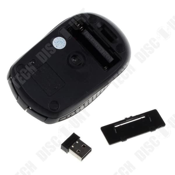 TD® Portable Gamer trådlös mus / 2,4 G optisk trådlös mus för bärbar dator Gamer / Prestanda / Grå