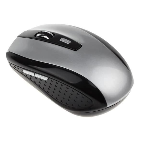 TD® Portable Gamer trådlös mus / 2,4 G optisk trådlös mus för bärbar dator Gamer / Prestanda / Grå